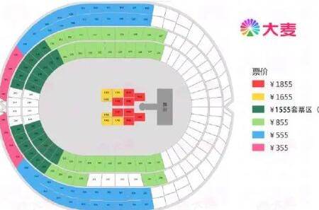 2023五月天演唱会鸟巢看台855套票区和看台855有啥区别